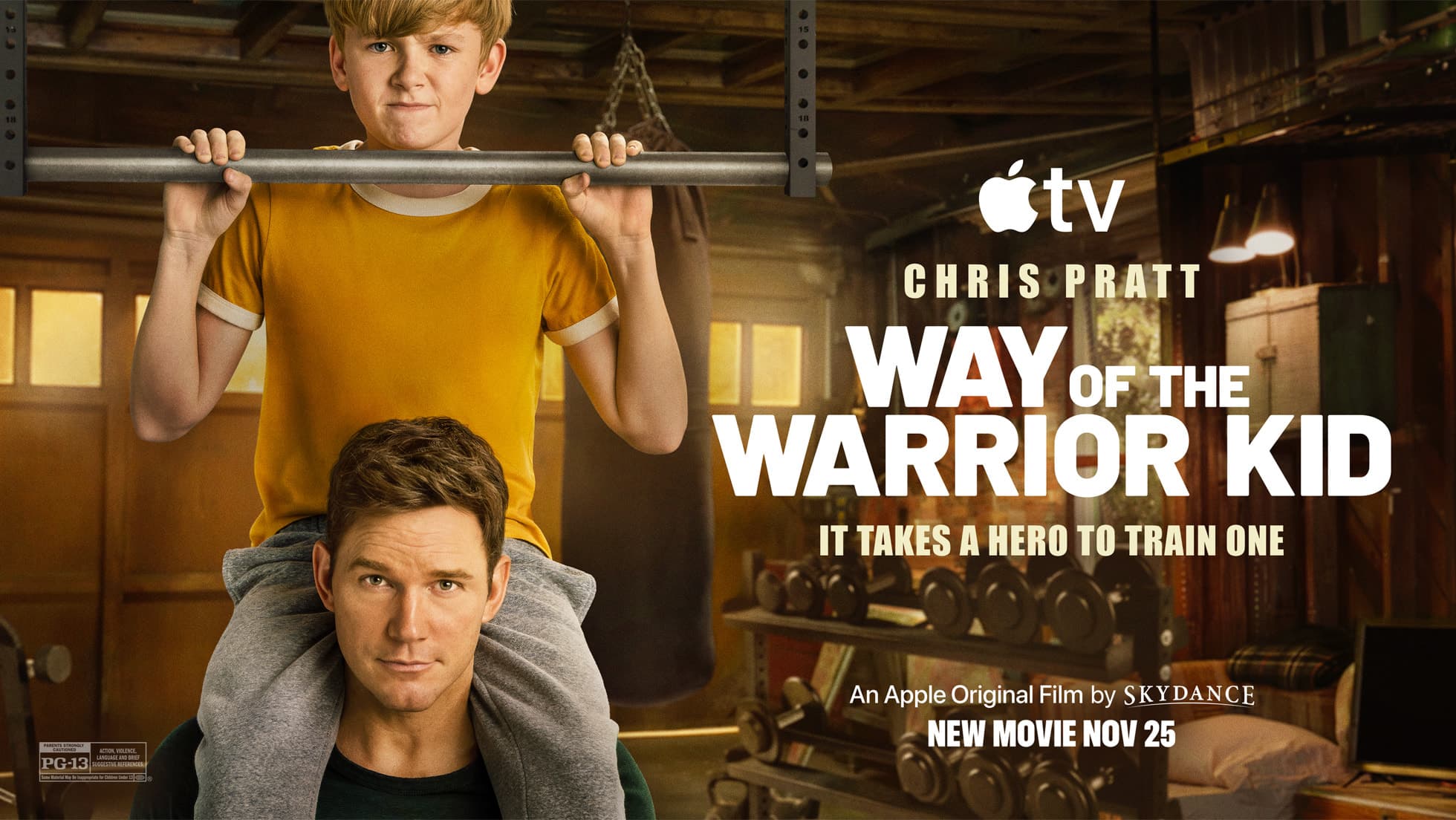 Still from the Apple Original Films trailer for Way of the Warrior Kid