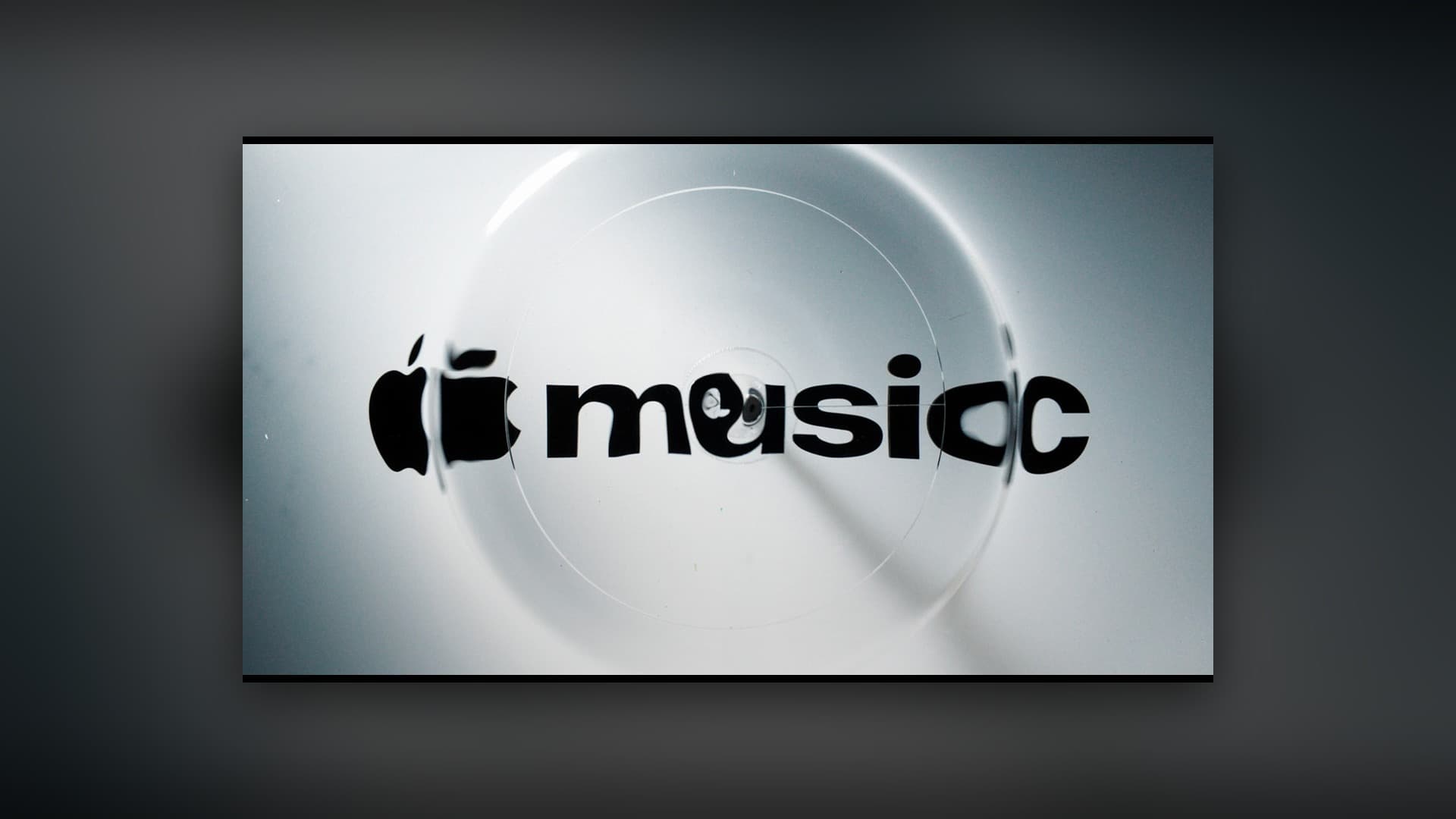 Still from Apple Music's Made by Sound film showing the new Apple Music brand identity