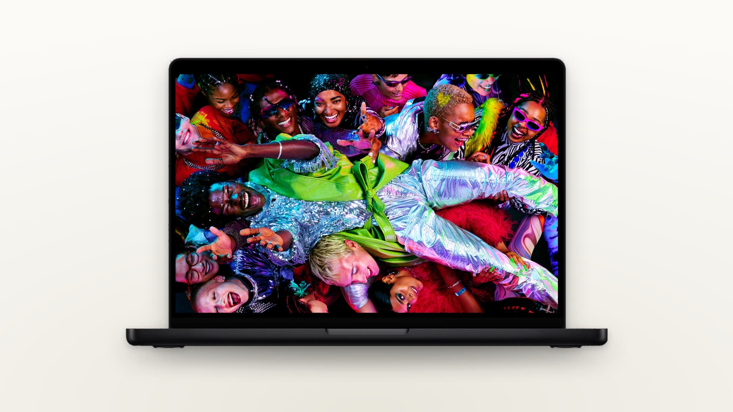 Apple MacBook Pro on a light gradient background